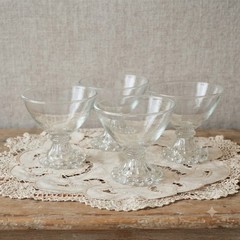 4 Vintage Anchor Hocking Berwick Boopie Sherbet/Champagne Glasses