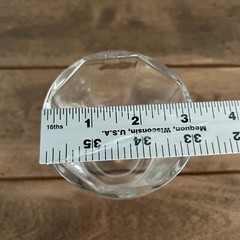 Stock Brandy Glass Set of 2 Octagon Old Fashion Rocks Embossed Glasses 20CL