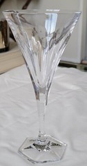 VILLEROY & BOCH COLONNADE Pair(2) – 8 3/8″ Crystal Water Goblets EUC!