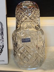 Dublin Collection Crystal Bedside Night Carafe & Tumbler Glass Desk NIB