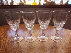 Wine Cristal D’Arques Pompadour Crystal Blown – Set of 4