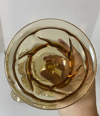 Vintage Set of 4 Fostoria Jamestown Amber 4 1/4” Champagne Sherbet Glasses