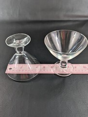 Set of 2 Schott-Zwiesel Conte Clear Champagne/Tall Sherbet Crystal Glasses 1990s