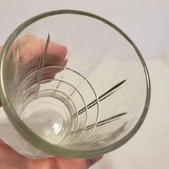 2 Retro Vintage Anchor Hocking Tall Drinking Glasses