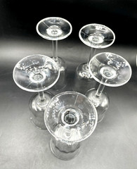 Anchor Hocking Wine Glasses Moments Vintage 5.5 ozs Set of 5