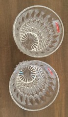 VTG 5.5” Fostoria Monarch Crystal Heavy Highball Glass Elegant Tumblers PAIR