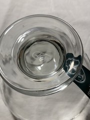 Crystal Claddagh Crystal Hand Clover Etched Glass Candle Bowl With Glass Beads