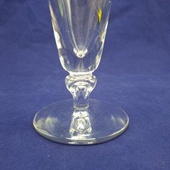 Anchor Hocking Cubist Pilsner Glass Clear Etched Design Collectible Drinkware