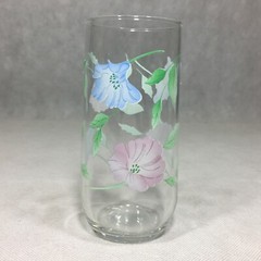 Luminarc France Morning Glory Chloe Pastel Floral Glass Tumblers Set of 3