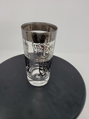 Vintage Kimiko Highballs Silver Knight Coat of Arms 5.5” MCM Set Of 4 VGC