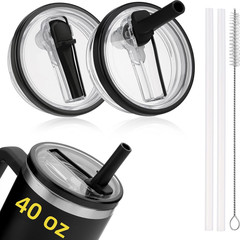 40oz Tumbler Lid Replacement for Stanley Quencher H2.0 Flowstate Leak Proof Flip