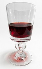 Vintage Steuben Crystal Baluster Bubble Air Trap 6.5” Claret Wine Glass Signed