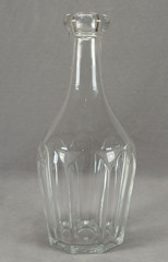 EAPG New England Glass Eight Flute Flint Glass Bar Bottle Circa 1860s