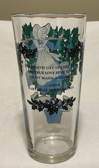 Indiana Glass Twelve Days Of Christmas Glass Tumbler 16oz DAY 8 VINTAGE EUC