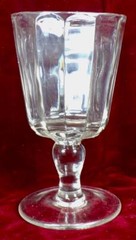 EAPG Goblet Inverted Prism King Son & Co Clear Glass 1883 #150