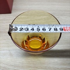 Moser Amber Rocks Glass D9cm H7.5cm