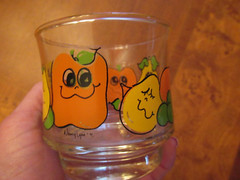 Vintage Nancy Lynn Rock Glass Smiling Fruit Retro 70’s – Anchor Hocking