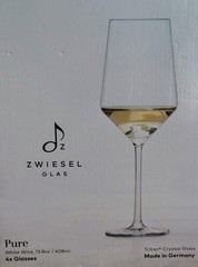 Zwiesel Glas Pure Pattern White Wine 13.8 Oz. Glasses – Set Of 4 – New
