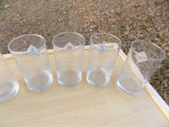 Anchor Hocking 1988 Vintage Blue Pear & Red Apple Tumbler Glasses – Set of 7