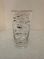 Atomic Fish Tumbler Glass – 5.5″ Tall