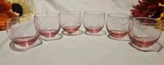 6 Vintage Moser Culbuto Cordial Shot Liqueur Glasses Birds Of The Wild