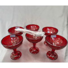 Godinger Shannon, Dublin – Taster Glasses w/ Stainless Steel Spoons – Set of 6