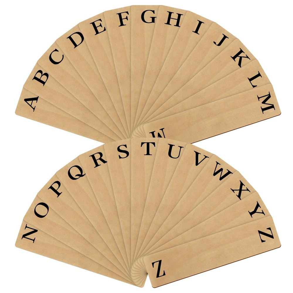 26 Pcs Library Alphabet Book Dividers Wooden Vinyl Record Dividers Organizer …