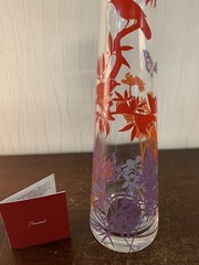 LZC Screen Printed Vase In Baccarat Crystal Model 3