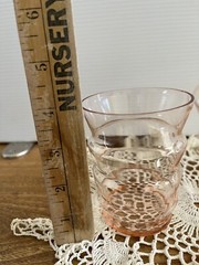 vintage Tiffin Night Set Carafe And Glass Bedside Tumble Up In Pink