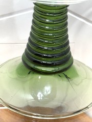 Set 3 Cristal d’Arques Durand Green Beehive Roemer Wine Glass / Goblet MCM