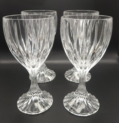 Mikasa Park Lane Goblets – Set of 4 – Lead Crystal – New in Box!
