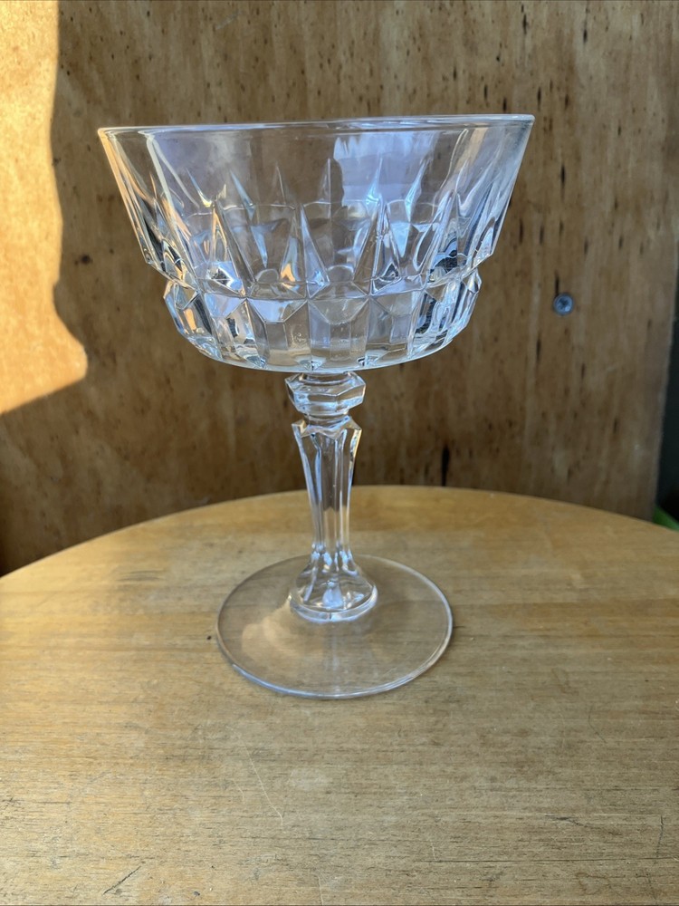 Cristal D’Arques-Durand CHANTELLE Crystal Champagne/Tall Sherbet 5.5” tall