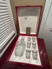 Vintage i Preziosi By C.F. Design Whiskey Set Decanter with Glasses