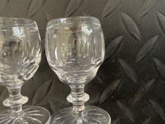 Lot of 6 Edinburgh Crystal Glasses Asst Sizes Scotland No Box Free Shipping