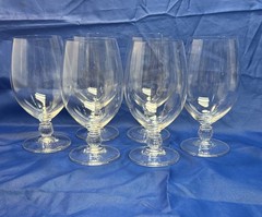 Set of 12 Rondelle (Plain Bowl, No Trim)by GORHAM CRYSTAL (Very Rare)