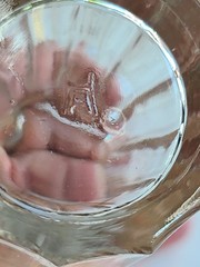 Vintage Hazel Atlas Clear Glass Ribbed Tumblers Set of 3 French Cafe Style…