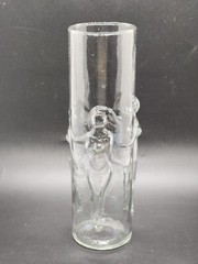 Vintage La Femme 3D Naked Nude Lady Woman Drinking Glass Decor 9″ Tall