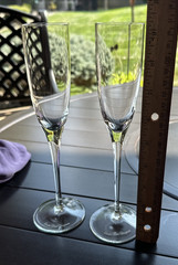 EUC 2 Cuvée 9” Dom Pérignon Champagne Flutes