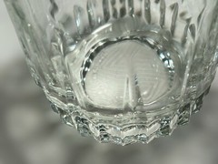 2 Arcoroc France LANCER Clear Vertical Cut On The Rocks Glasses 10.5 oz Vintage