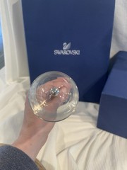 Swarovski Crystalline Toasting Flutes Set – Champagne Crystal Glasses W BOX