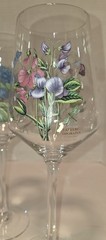 Portmeirion Botanic Garden Wine Glasses Hydrangea Sunflower Poppy Sweet Pea 4