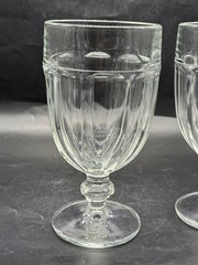 Vintage Set of 4 Libbey Gibraltar Duratuff 16 oz Iced Tea Water Goblets Glasses