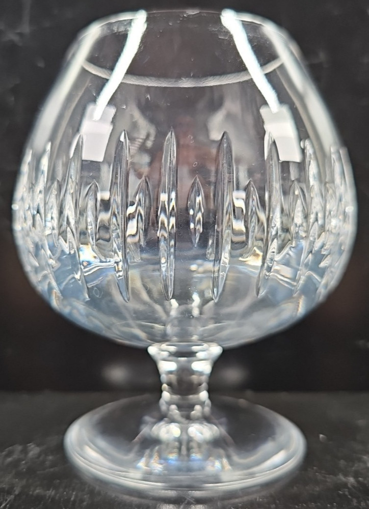 Atlantis Sonnet Brandy Glass Elegant Crystal Clear Cut Etched Bar Drink Stemware