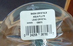 Waterford Snow Crystals Aqua Flute Duo New in Box