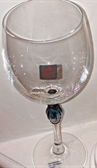 set 6 new Schott Zwiesel white wine footed glass in Camelot blue / gold #7350/0