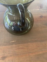 Vintage MCM Viking Blown Glass Smoke Pinch Spout Pitcher Epic Collection