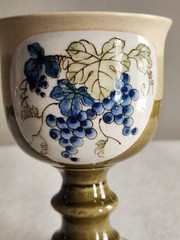 Vintage Otagiri Japan Stoneware Wine Goblet