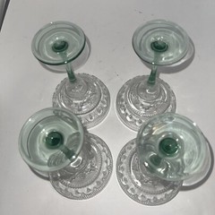 Cristal D’Arques-Durand Sombrero Margarita Glass 7.5″ Tall Set of 4