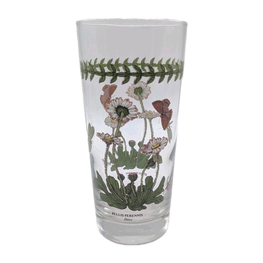 Portmeirion Botanic Garden 6.25” Tumbler – Bellis Perennis Daisy Floral 12 oz