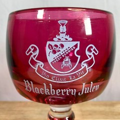 Blackberry Julep Ruby Red Chalice Goblet Stemmed Wine Glass 32oz